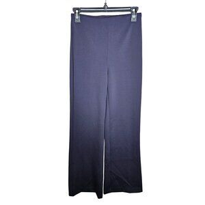Elie Tahari Womens XS Blue Flat Front High Waist Wide-Leg Pants Careerwear